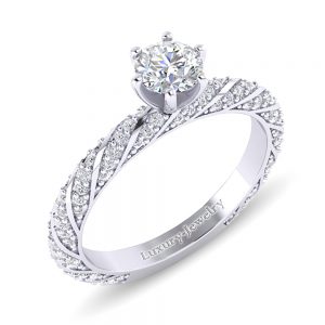 טבעת אירוסין קורדובה טבעת אירוסין מעוצבת מבית לקצ'ורי תכשיטים